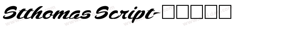 Stthomas Script字体转换